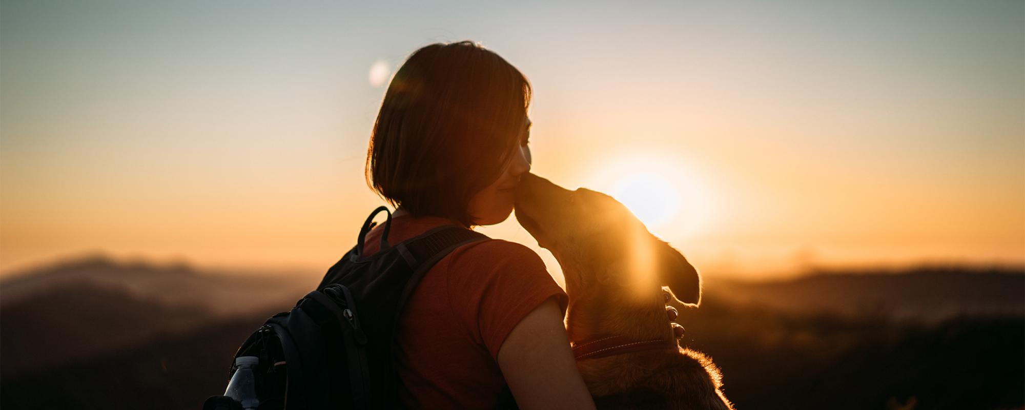 frau-und-hund mensch und hund - eine gute bindung erreichen